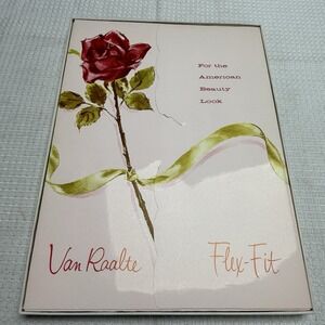 Vtg 50s VAN RAALTE Frivol Silhouette 10P Nylon Hose Stockings Seam New Box